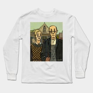 Wiggly American Gothic Long Sleeve T-Shirt